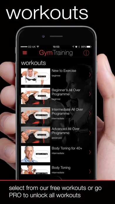 GymTraining: Fitness Plans 스크린샷