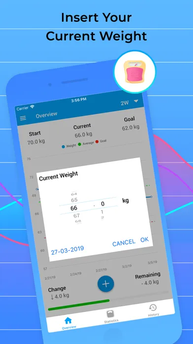 Weight Tracker for Weight Loss سکرین شاٹس