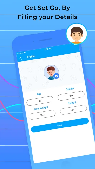 Weight Tracker for Weight Loss سکرین شاٹس