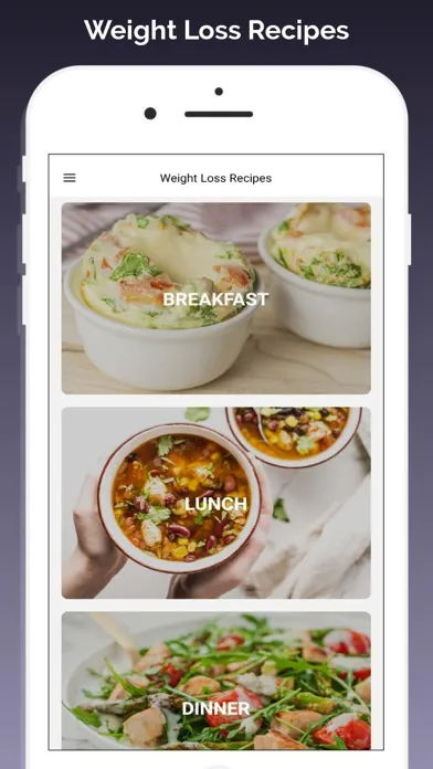 تصاویر Weight Loss Recipes App