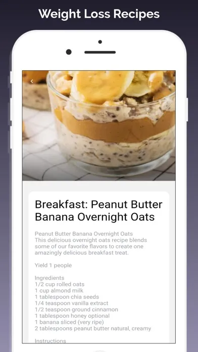 تصاویر Weight Loss Recipes App
