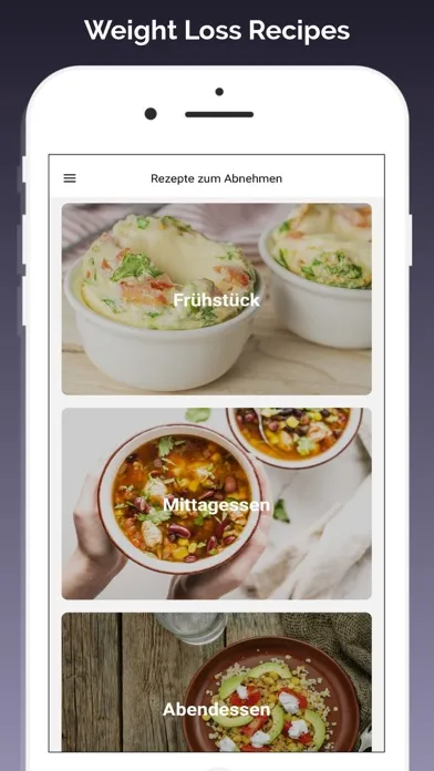 تصاویر Weight Loss Recipes App
