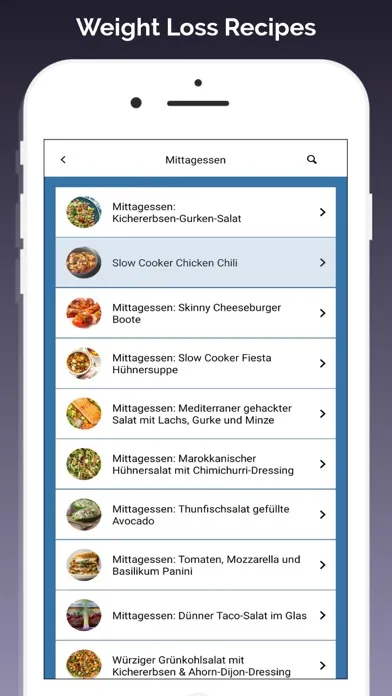 تصاویر Weight Loss Recipes App