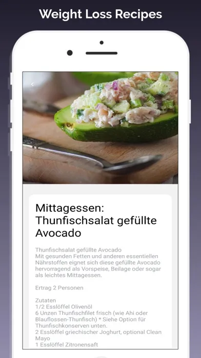 تصاویر Weight Loss Recipes App