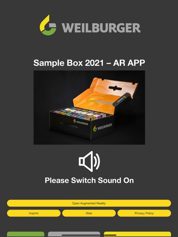 SAMPLE BOX AR APP iPad  스크린샷