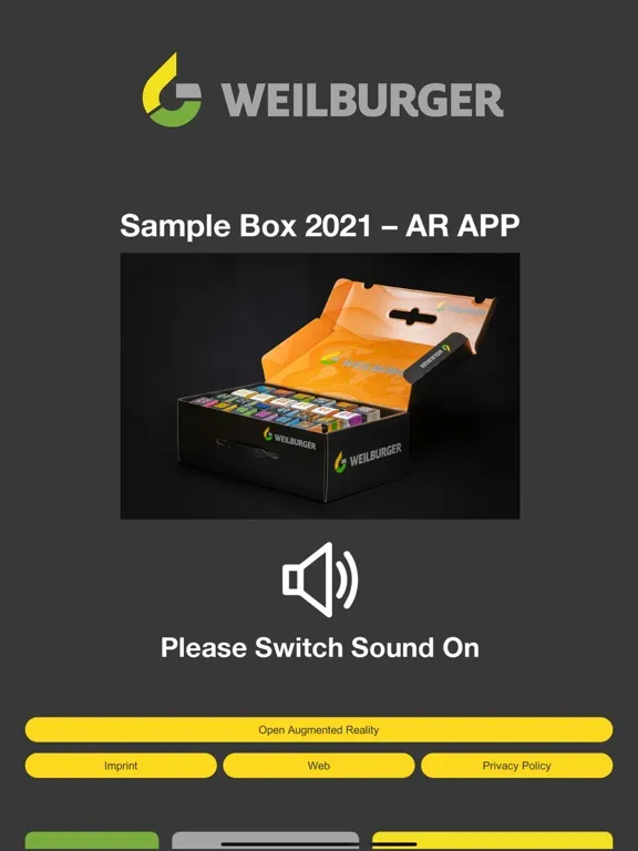SAMPLE BOX AR APP iPad  スクリーンショット