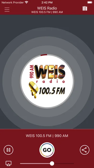 Zrzuty ekranu WEIS Radio