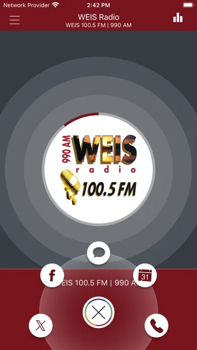 Zrzuty ekranu WEIS Radio
