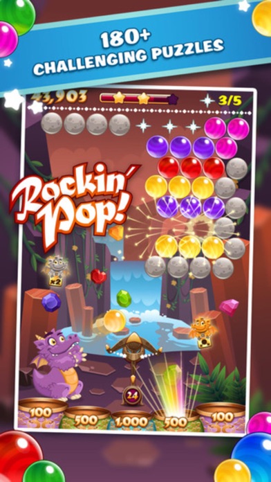 Bubble Pop Joy - match 3 rescue pet game mania应用截图