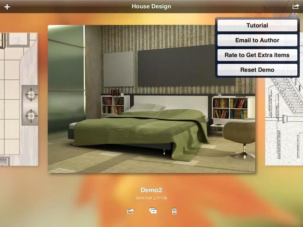 Ảnh chụp màn hình của Interior Planner - Home Design & Floor Plans & Illustration Architecture iPad 