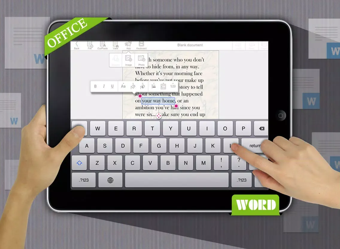 Capturas de tela do Office PDF Productivity - for Mobile Microsoft Office 365 Word, Excel, PowerPoint & Quickoffice edition iPad 