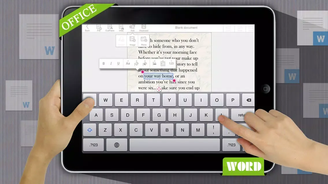 Capturas de tela do Office PDF Productivity - for Mobile Microsoft Office 365 Word, Excel, PowerPoint & Quickoffice edition