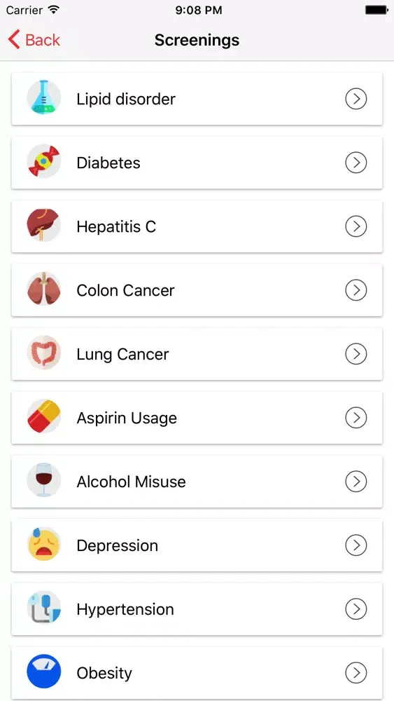 Скриншоты Health Maintenance
