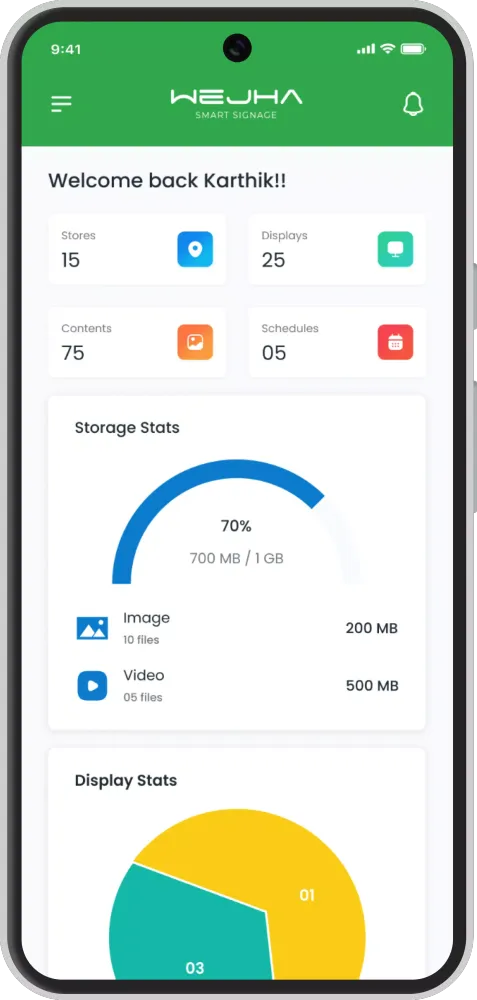 Zrzuty ekranu Wejha CMS