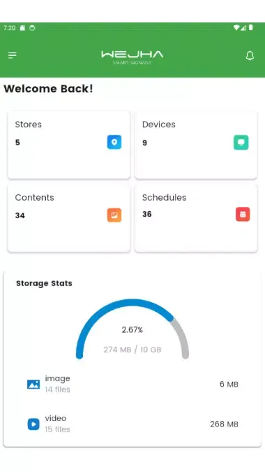 Zrzuty ekranu Wejha CMS