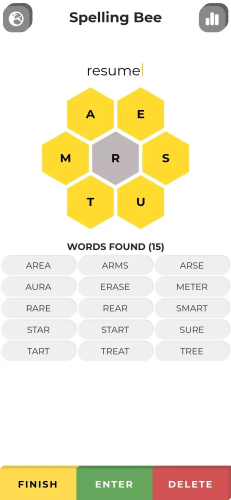 Zrzuty ekranu Spelling Bee