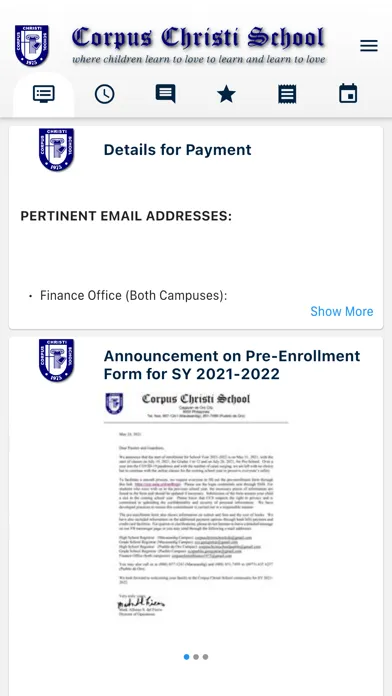 Ảnh chụp màn hình của Corpus Christi School