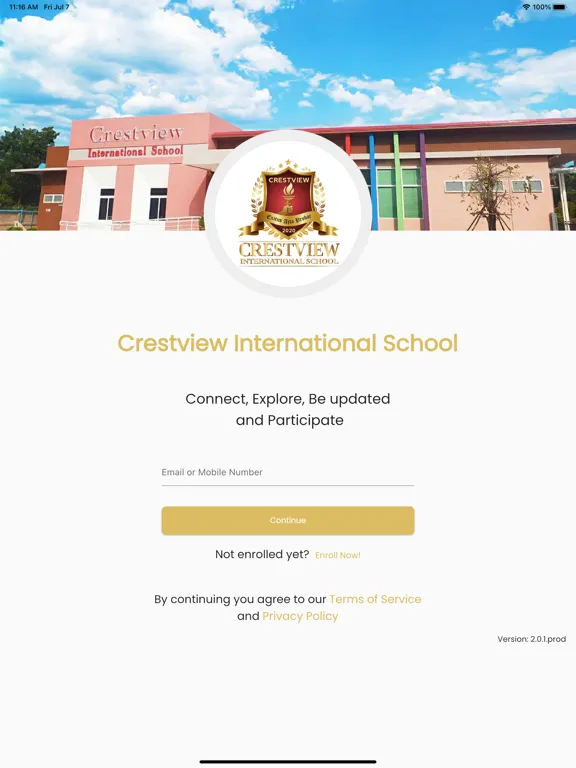Crestview International School iPad  Screenshots
