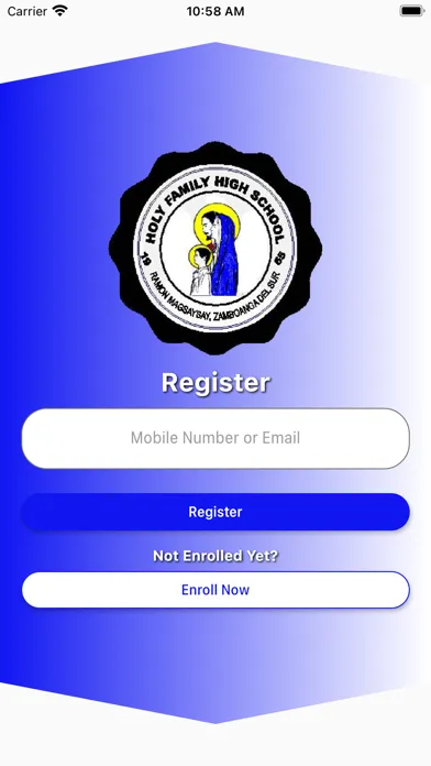 Tangkapan layar HFHS Mobile App