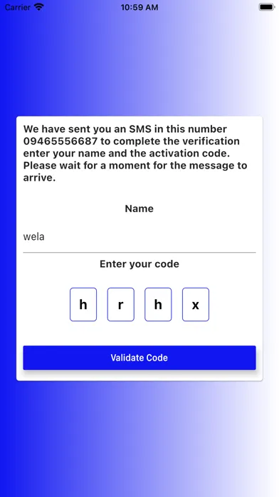 Tangkapan layar HFHS Mobile App