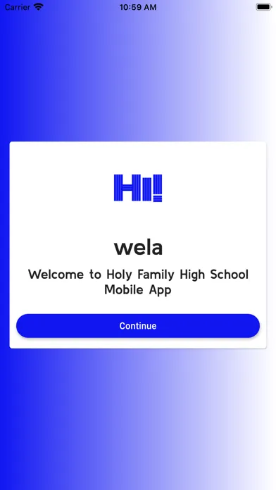 Tangkapan layar HFHS Mobile App