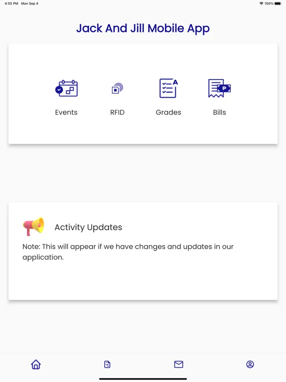 Ảnh chụp màn hình của Jack And Jill Mobile App iPad 