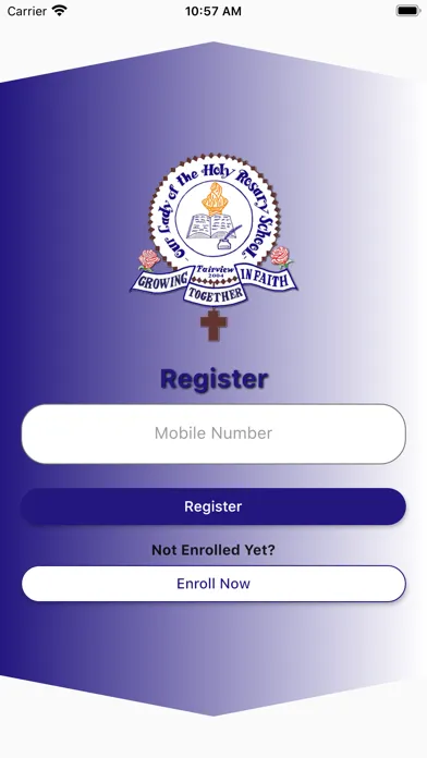Tangkapan layar Our lady of Holy Rosary App