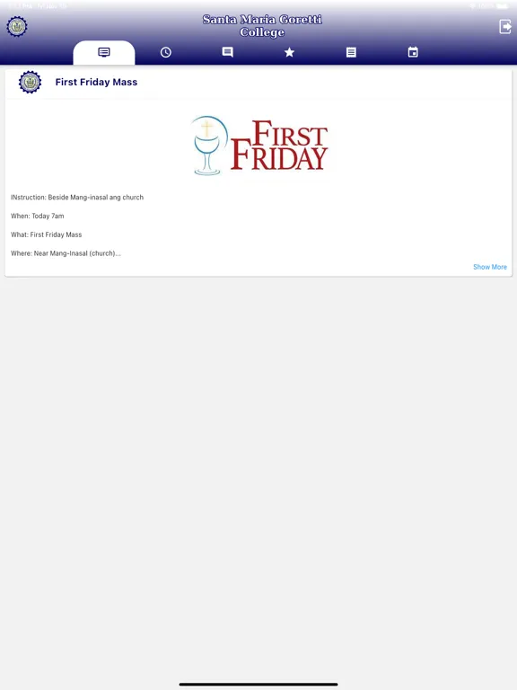 Santa Maria Goretti College iPad 应用截图