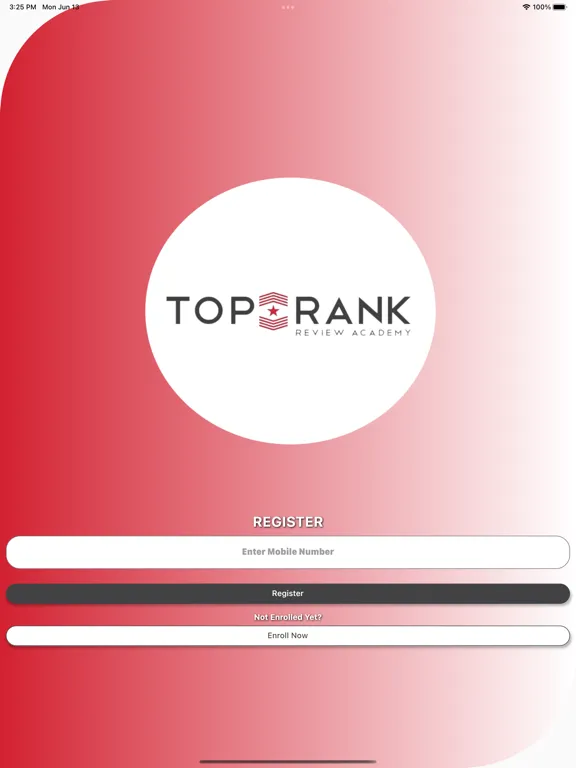 TRA Mobile Application iPad  Screenshots