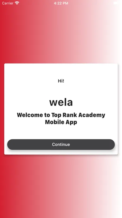 TRA Mobile Application Screenshots