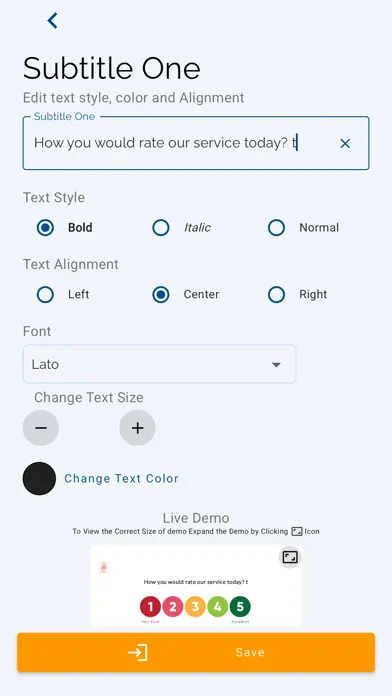 Скриншоты Customer Feedback Survey KIOSK