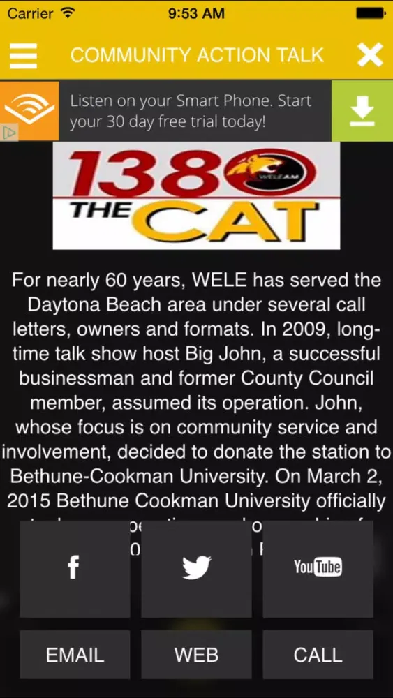 WELE 1380 The CAT Radio Ekran Görüntüleri