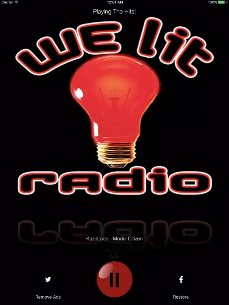 Скриншоты We Lit Radio iPad 