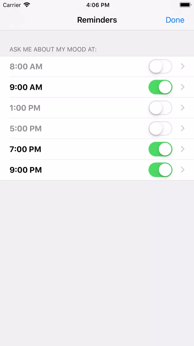 Mood record housekeeper Screenshots