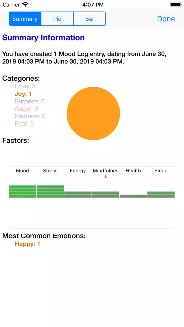 Mood record housekeeper Screenshots