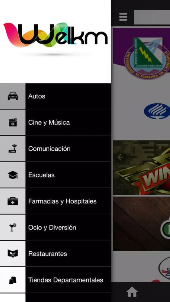 Screenshot di Welkm