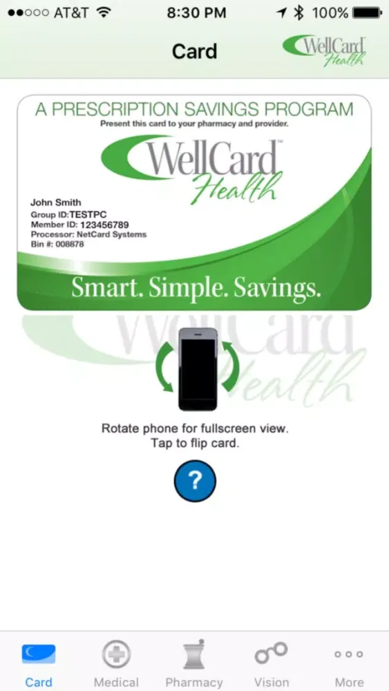 WellCard Health Screenshots