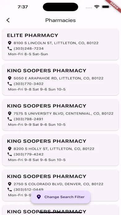ภาพหน้าจอของ WellCard Rx