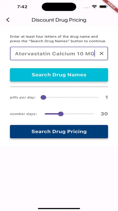 ภาพหน้าจอของ WellCard Rx