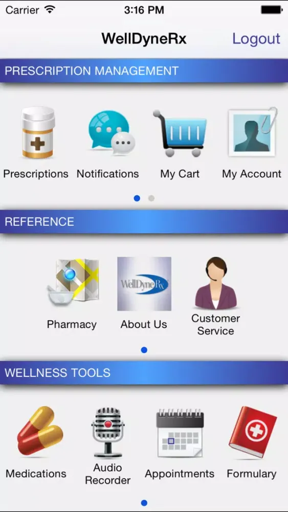 WellDyneRx Mobile Mail Order Screenshots