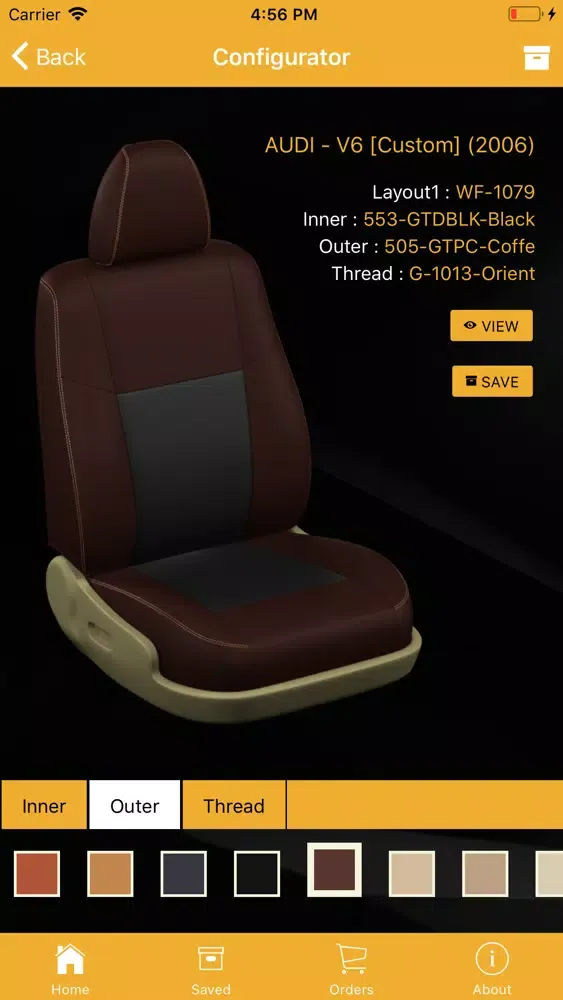 Capturas de tela do Wellfit Configurator