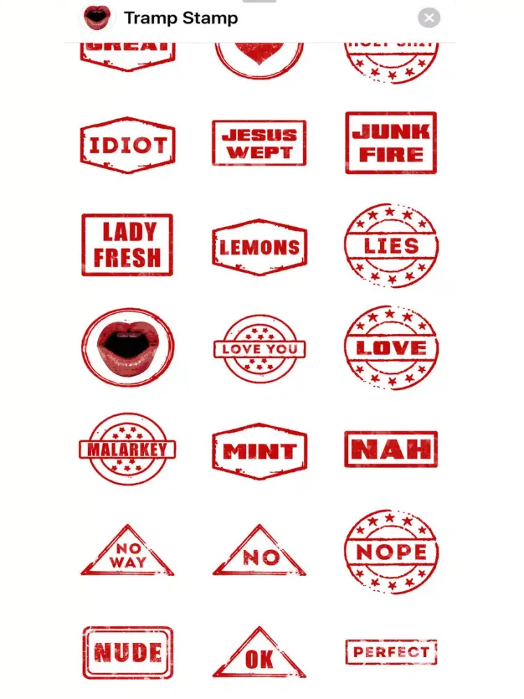 تصاویر Elegantly Filthy Stamps iPad 