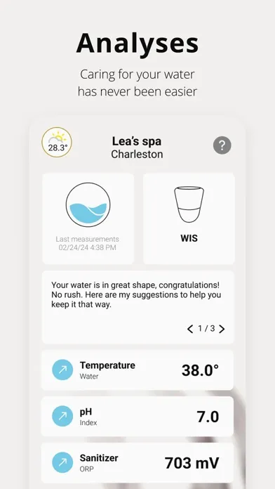 Скриншоты WIS - connection to your spa