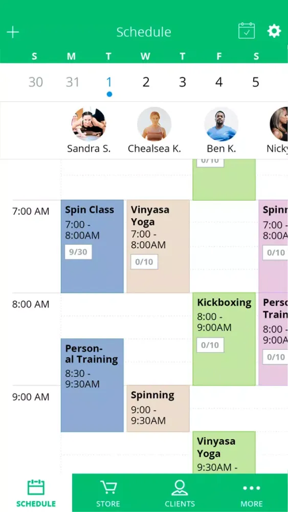Скриншоты WellnessLiving Elevate