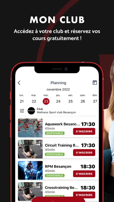 WellNess+, l’application WSC स्क्रीनशॉट