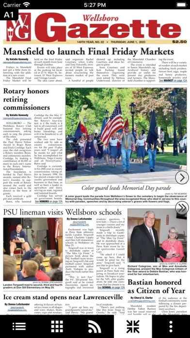 Wellsboro Gazette Screenshots