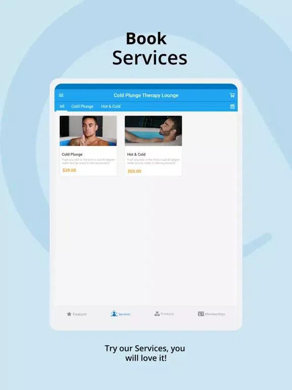 Zrzuty ekranu Cold Plunge Therapy Lounge iPad 