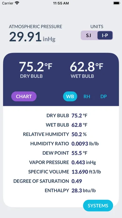 Psychrometrics سکرین شاٹس