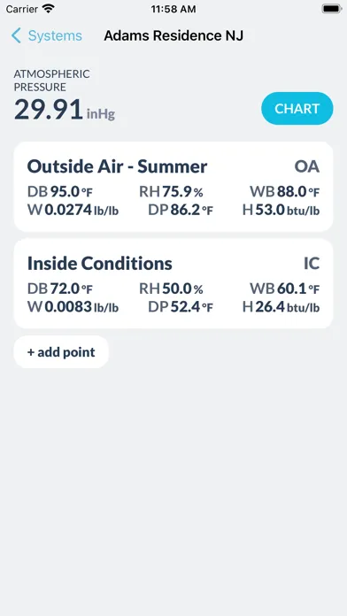 Psychrometrics سکرین شاٹس