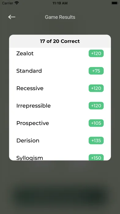 Tangkapan skrin Word Jar - Vocabulary